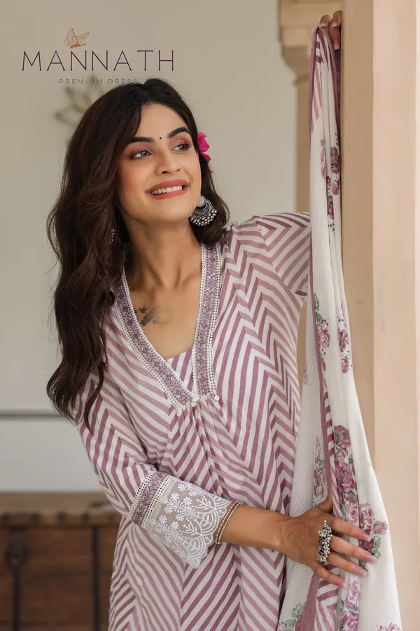 Pink_3_Piece_Cotton_Airline_Salwar_suit_&_Duppatta_Set