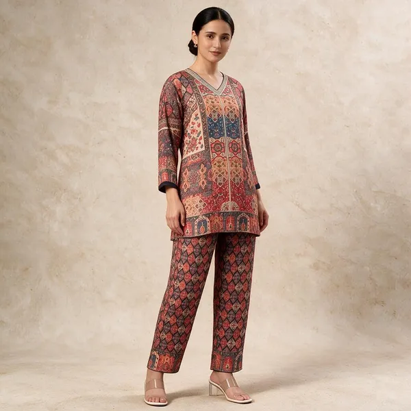 bellamy_Women_Ethnic_Printed_Cotton_Blend_Rayon_Kurta_Pant_Co-ord_Set_for_Women_Regular_Fit_Casual_Wear_Outfit