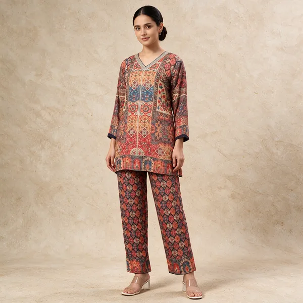 bellamy_Women_Ethnic_Printed_Cotton_Blend_Rayon_Kurta_Pant_Co-ord_Set_for_Women_Regular_Fit_Casual_Wear_Outfit