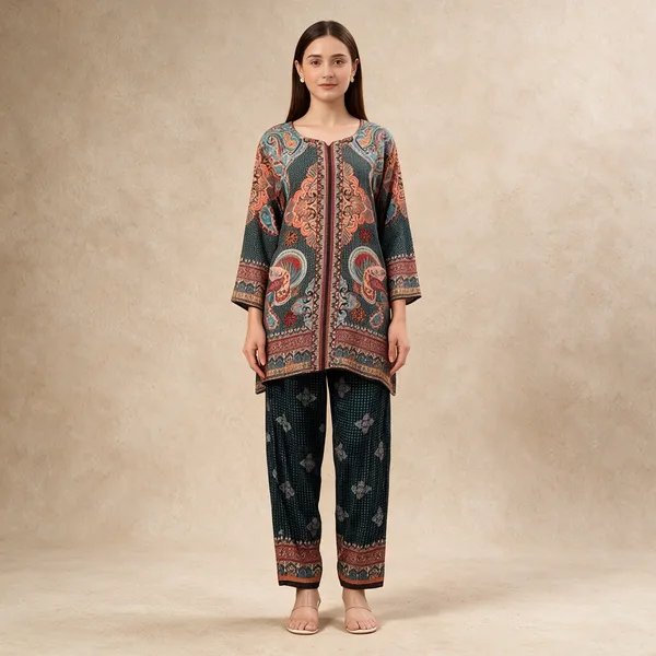 bellamy_Women_Ethnic_Printed_Cotton_Blend_Rayon_Kurta_Pant_Co-ord_Set_for_Women_Regular_Fit_Casual_Wear_Outfit