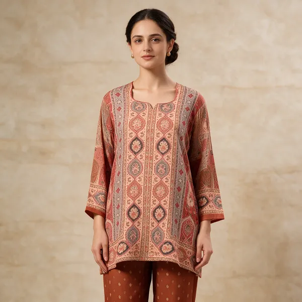 bellamy_Women’s_Paisley_Printed_Cotton_Blend_Rayon_Kurta_Pant_Co-Ord_Set_for_Casual_Wear