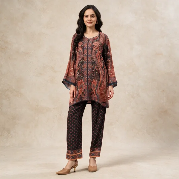 bellamy_Women’s_Ethnic_Paisley_Printed_Cotton_Blend_Rayon_Kurta_Pant_Co-Ord_Set_for_Casual_&_Office_Wear