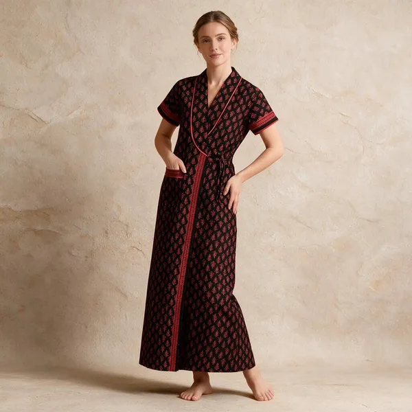 Women_Nighty_Bloody_Red_100%_Cotton_Comfortable_Nighty