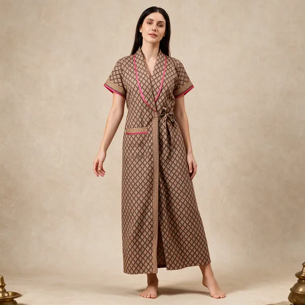 Women_Nighty_Beige_100%_Cotton_Comfortable_Nighty