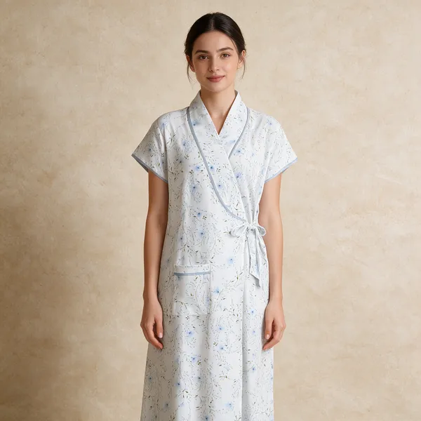 Women_Nighty_White_100%_Cotton_Comfortable_Nighty
