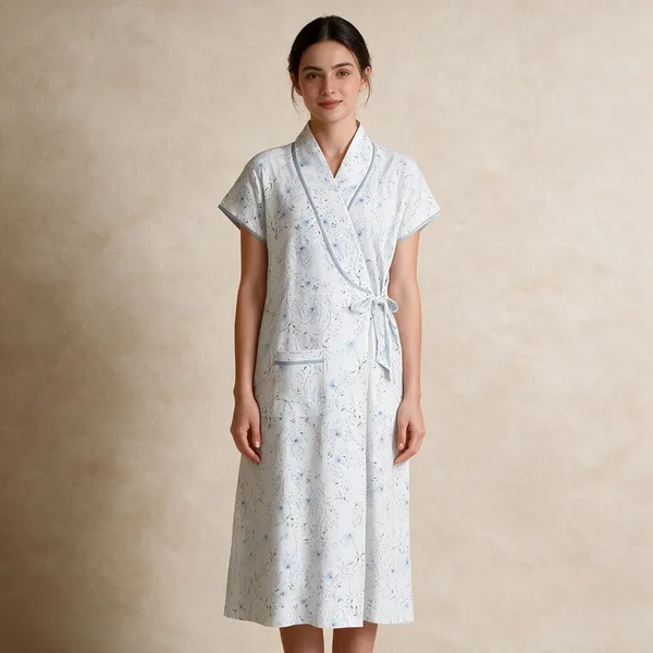 Women_Nighty_White_100%_Cotton_Comfortable_Nighty