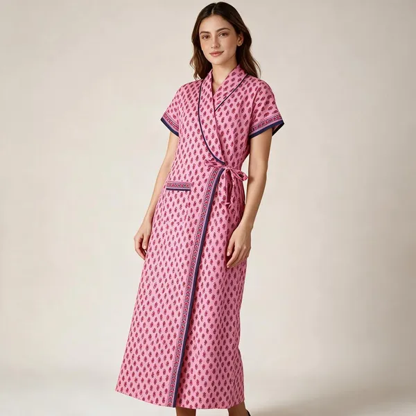 Women_Nighty_Pink_100%_Cotton_Comfortable_Nighty