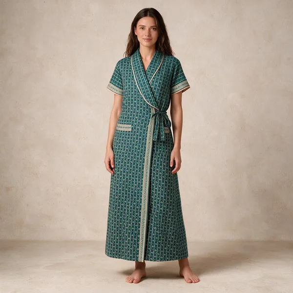 Women_Nighty_Blue_100%_Cotton_Comfortable_Nighty