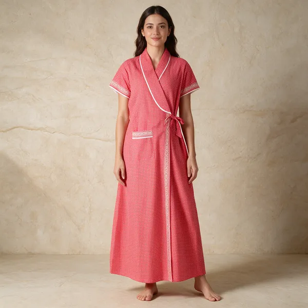 Women_Nighty_Pink_100%_Cotton_Comfortable_Nighty