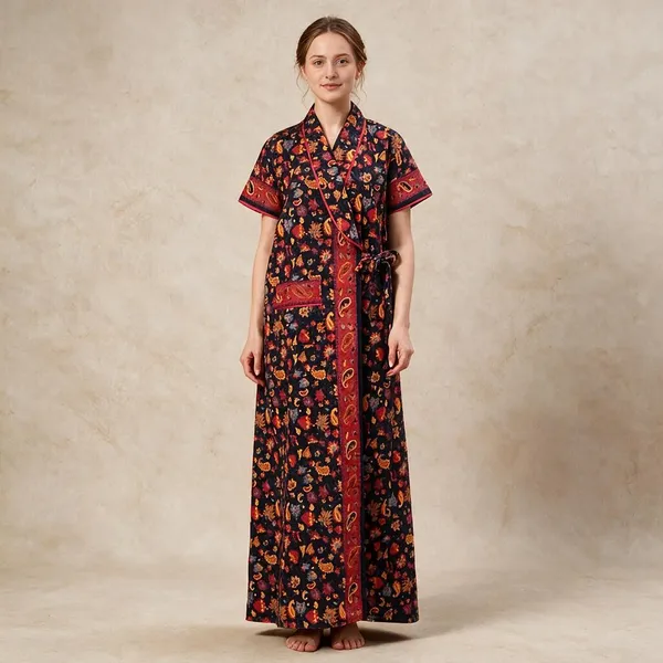 Women_Cotton_Printed_Maxi_Nighty_With_Pocket