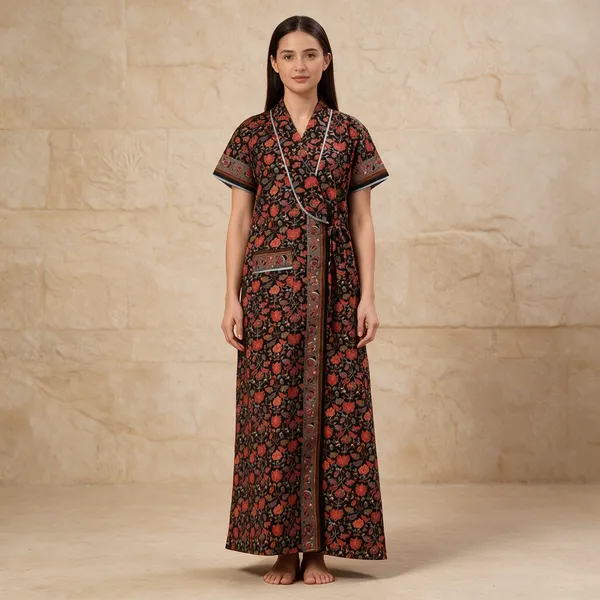 Women_Cotton_Printed_Maxi_Nighty_With_Pocket