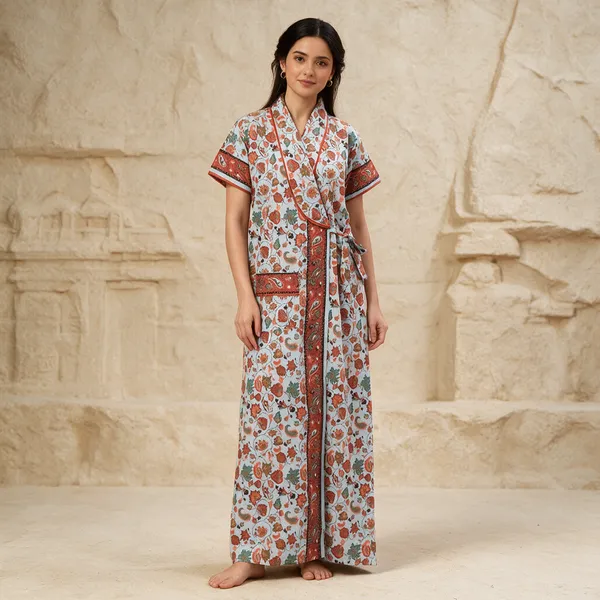 Women_Cotton_Printed_Maxi_Nighty_With_Pocket