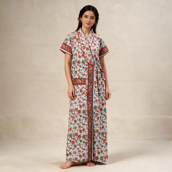 Women_Cotton_Printed_Maxi_Nighty_With_Pocket
