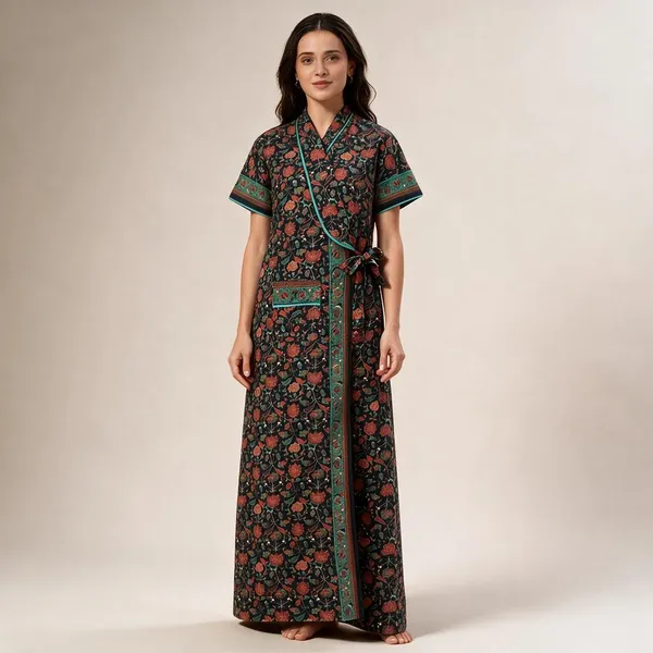 Women_Cotton_Printed_Maxi_Nighty_With_Pocket