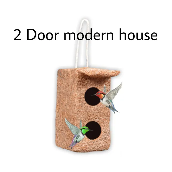 Brown_Coir_Fiber_And_Cotton_Box_2_Door_Bird_House