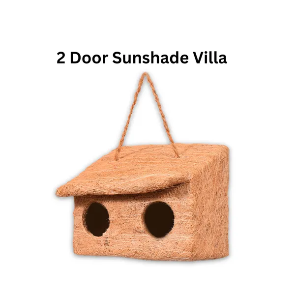 Brown_Coir_Fiber_And_Cotton_Box_2_Door_Sun_Shade_Birds_Villa