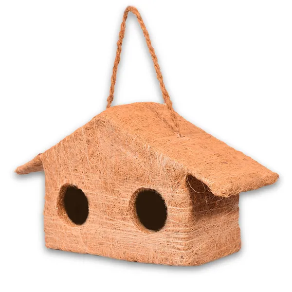 Brown_Coir_Fiber_And_Cotton_Box_2_Door_Birds_Villa