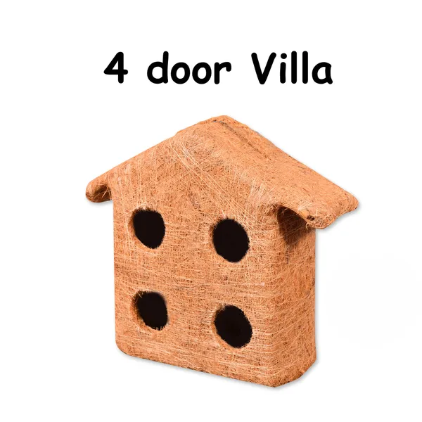 Brown_Coir_Fiber_And_Cotton_Box_4_Door_Bird_Villa