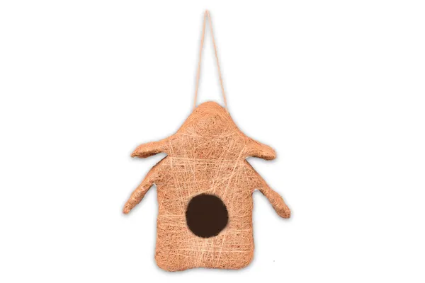 Brown_Coir_Fiber_And_Cotton_Box_Butterfly_Bird_House