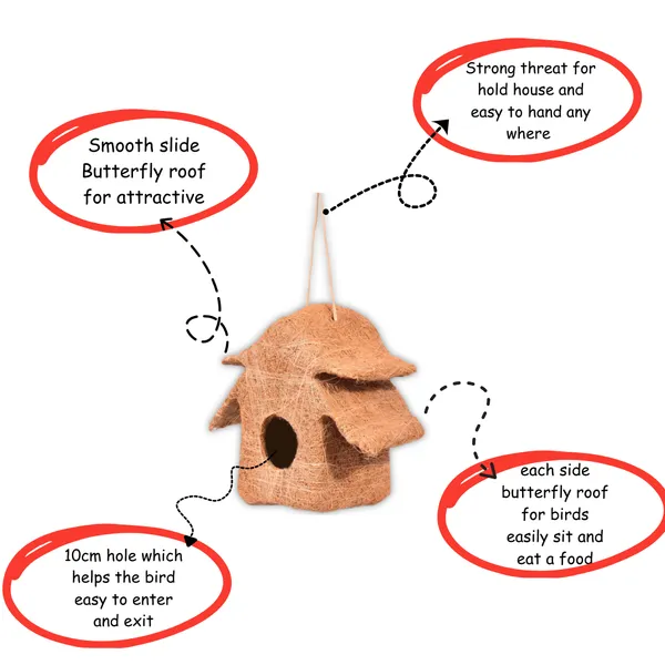 Brown_Coir_Fiber_And_Cotton_Box_Butterfly_Bird_House