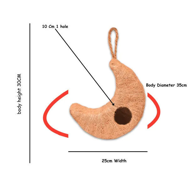 Brown_Coir_Fiber_And_Cotton_Box_Moon_Bird_House