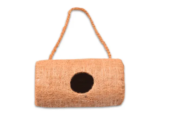 Brown_Coir_Fiber_And_Cotton_Box_Roller_Cylinder_Bird_House