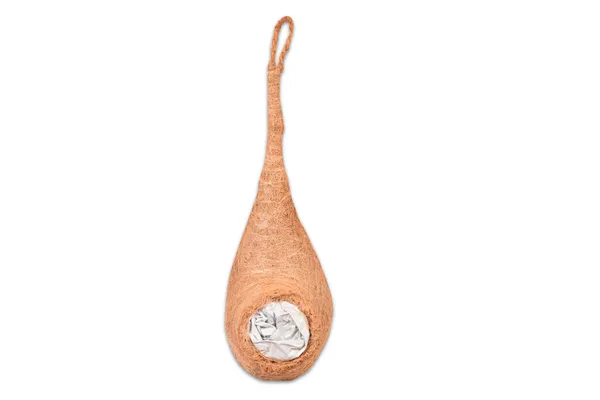 Brown_Coir_Fiber_And_Cotton_Box_Round_Ball_Bird_Nest_(Pack_Of_2)