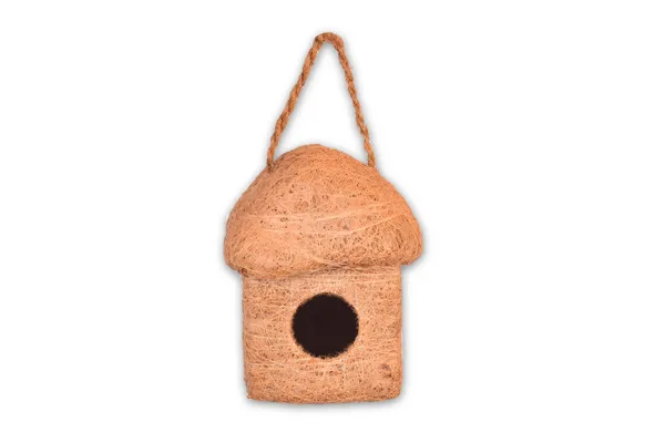 Brown_Coir_Fiber_And_Cotton_Box_Single_Sunshade_Bird_House