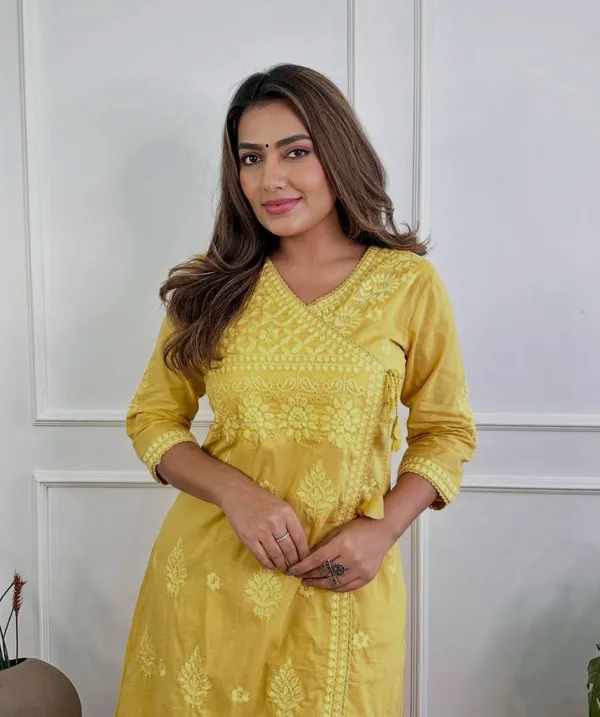 Women_Chikankari_Cotton_Angrakha_Kurta_Pant_Set