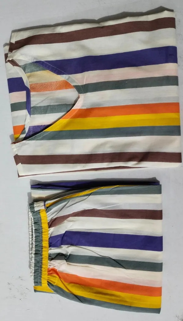 Stylish_Trending_Cotton_Vertical_Striped_Co-ord_Set_with_V-Neck_Kurta_&_Straight_Pants