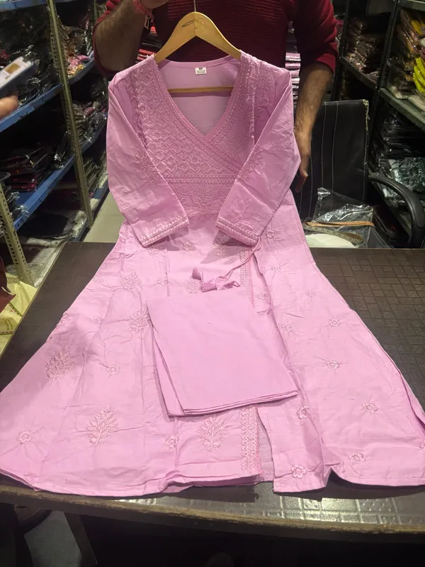 Women_Chikankari_Cotton_Angrakha_Kurta_Pant_Set