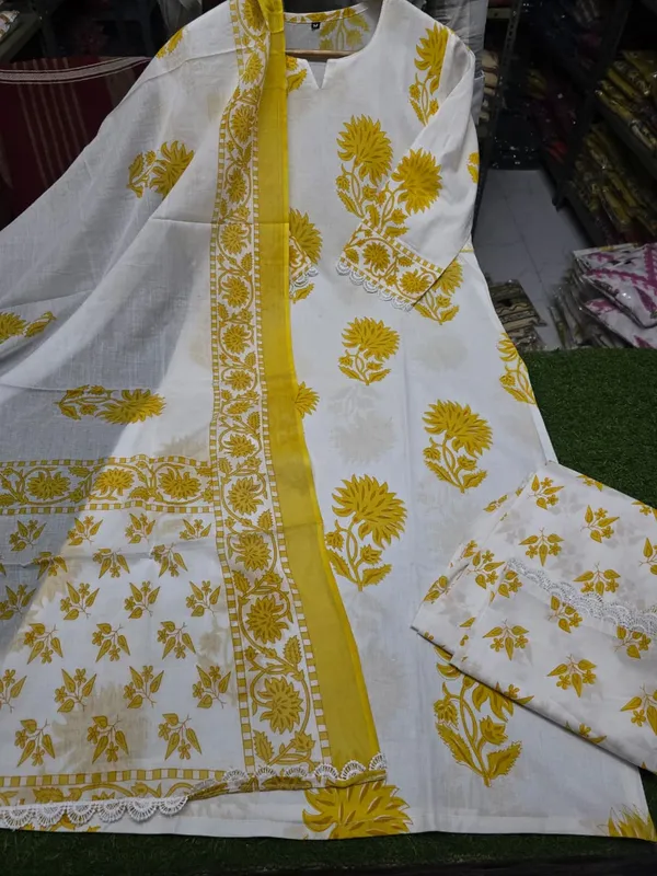 Trending_Lace_Work_Cotton_Kurta_Palazzo_&_Mulmul_Dupatta_Ethnic_Set