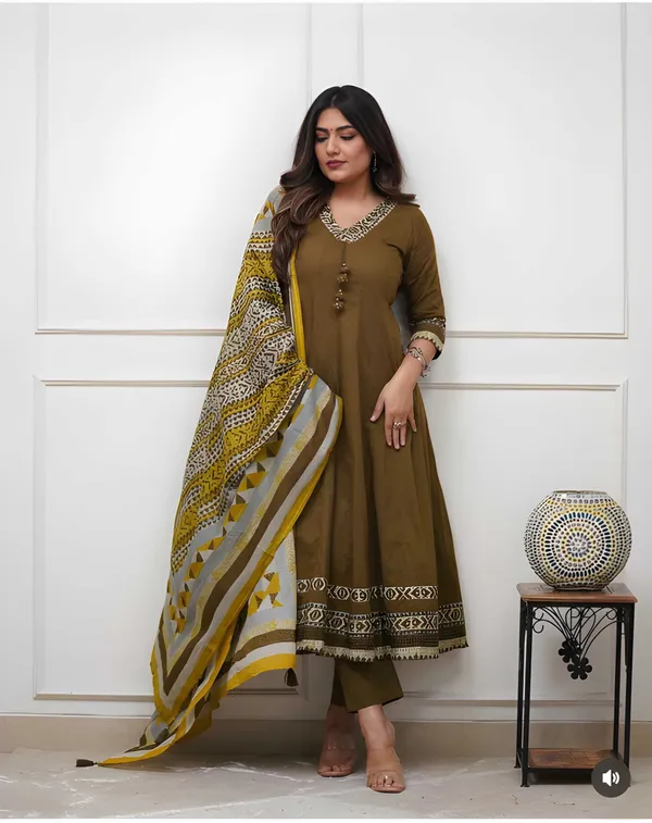 Women_Stylish_Hand_Work_Anarkali_Kurta_Pant_Dupatta_Set