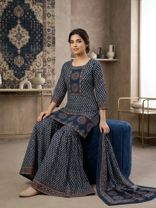 Women's_Premium_Cotton_Printed_Gopi_Kurti_Sharara_&_Malmal_Dupatta_Set
