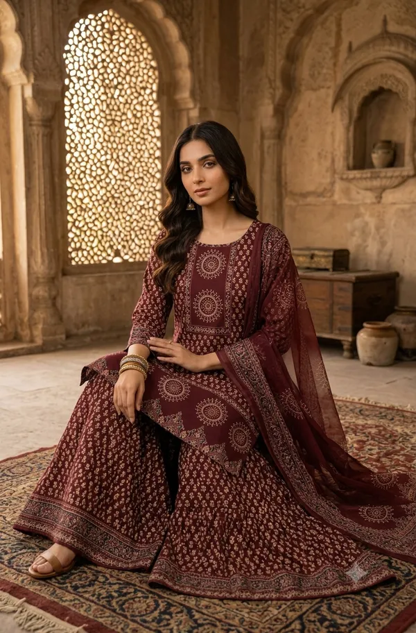 Women's_Premium_Cotton_Printed_Gopi_Kurti_Sharara_&_Malmal_Dupatta_Set