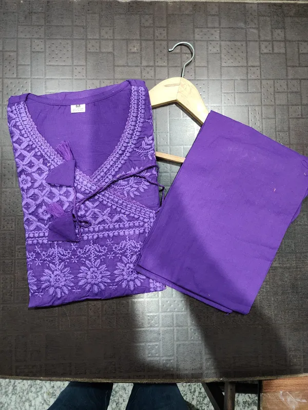 Women_Chikankari_Cotton_Angrakha_Kurta_Pant_Set