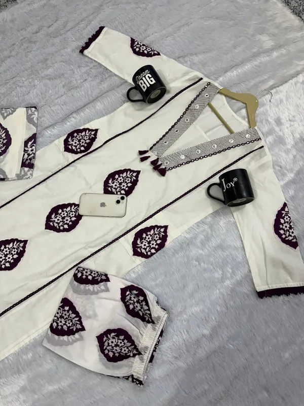 Elegant_Cotton_Printed_Embroidered_A-Line_Kurta_Pant_Dupatta_Set