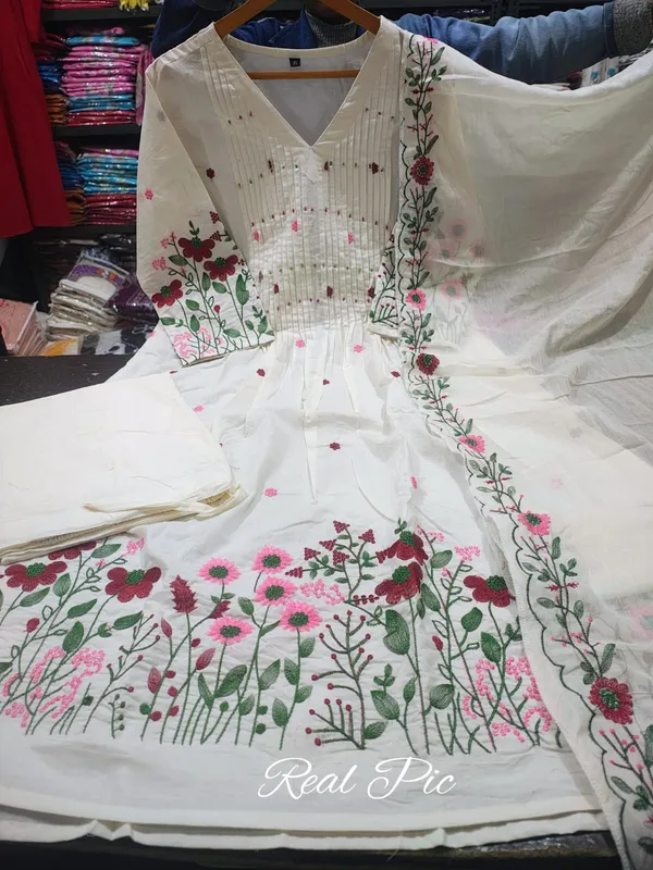 Women's_Premium_Pure_Cotton_Flared_Anarkali_Kurta_Pant_&_Embroidered_Dupatta_Set