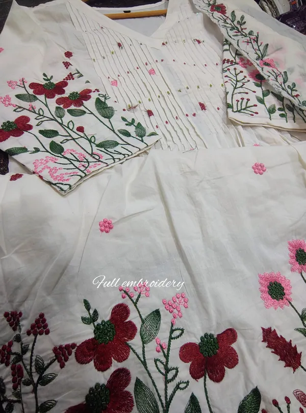 Women's_Premium_Pure_Cotton_Flared_Anarkali_Kurta_Pant_&_Embroidered_Dupatta_Set