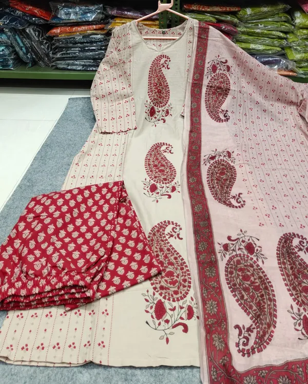 Women_Printed_Cotton_Kurta_Pant_Dupatta_Ethnic_Set_with_Embroidered_Detailing