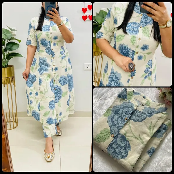 Women_Floral_Printed_Pure_Cotton_A-Line_Co-OBLU_Set_with_Ankle_Length_Pants