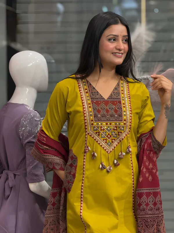 Women_Stylish_Embroidered_Yoke_Pure_Cotton_Kurta_Set_with_Pants_and_Dupatta_Ethnic_Three_Piece_Suit