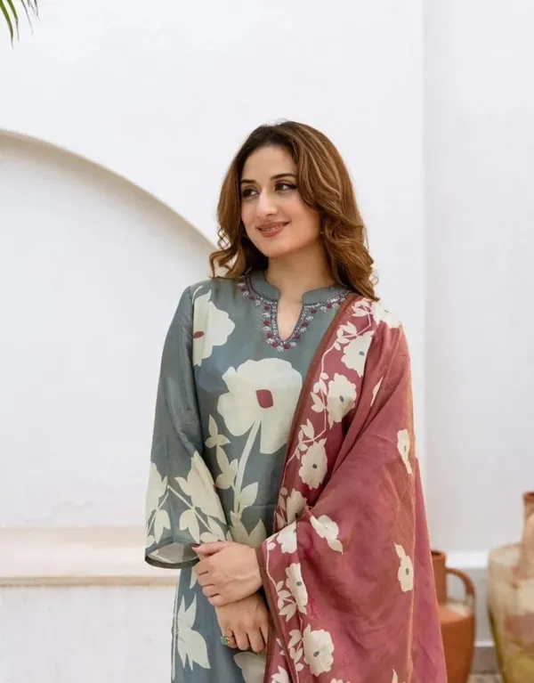 Grey_Exquisite_Handcrafted_Detailing_Pure_Cotton_Kurti_Pant_And_Dupatta_Set