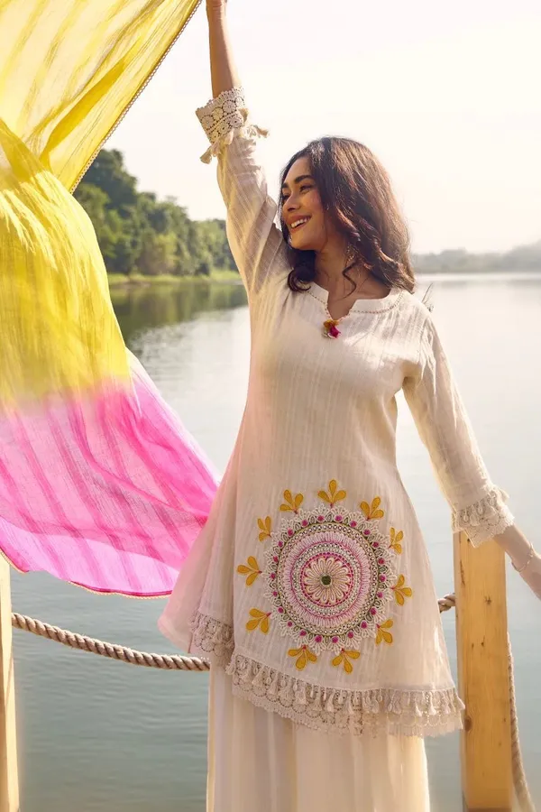 Dashing_Pure_Cotton_Shifly_Embroidered_Kurta_Sharara_Dupatta_Set