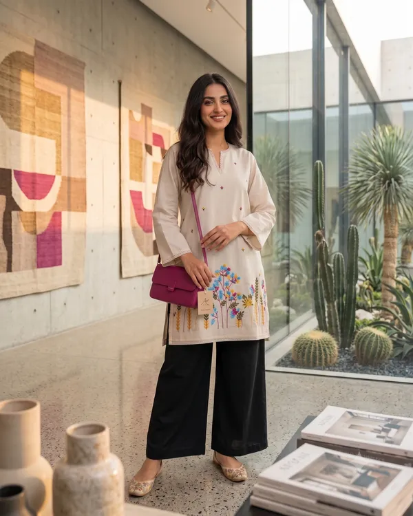 Premium_Embroidered_Cotton_Flex_Kurti_with_Cotton_Slub_Pant_Set