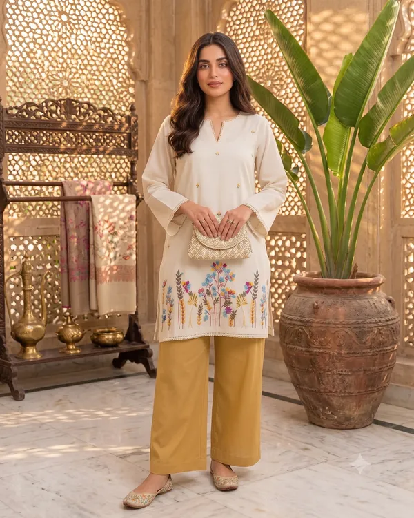 Premium_Embroidered_Cotton_Flex_Kurti_with_Cotton_Slub_Pant_Set