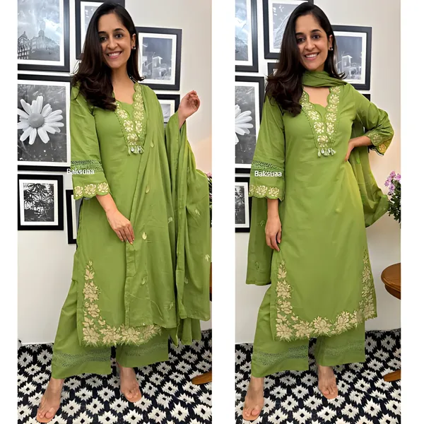 Designer_Cotton_Embroidered_Kurta_Set_with_Dupatta_–_Leaf_Green