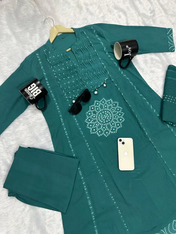Trending_Stylish_A-Line_Cotton_Kurta_Pant_Dupatta_Set_with_Pintex_&_Adda_Work