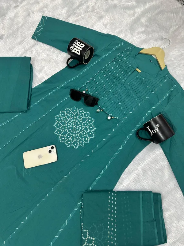 Trending_Stylish_A-Line_Cotton_Kurta_Pant_Dupatta_Set_with_Pintex_&_Adda_Work