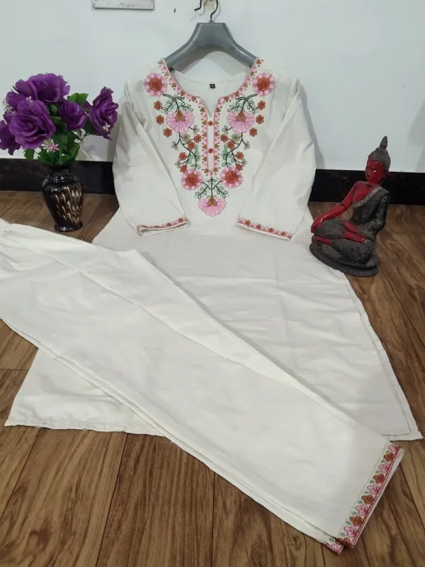 Women_Stylish_Khadi_Cotton_Kurta_Set_with_Pants_Embroidered_Straight_Ethnic_Co-Ord_Set